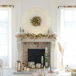 Personnage, Objet Grand Format|Couronne De Noël|KAEMINGK Couronne de Noël Géante lumineuse Micro 1800 LED (D116 cm) Éclats et blanc chaud Argent