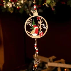 Décoration De Sapin|KAEMINGK Couronne de sapin à suspendre (H30 cm) Lois Multicolore