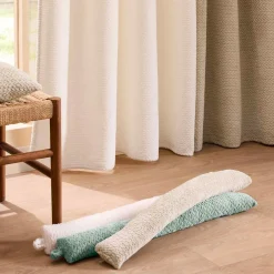 Coussin Bas, Bloc Porte|douceur d'intu017drieur Coussin bas de porte flanelle (80 x 10 cm) Flanela Vert kaki