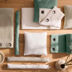 Coussin Bas, Bloc Porte|douceur d'intu017drieur Coussin bas de porte flanelle (80 x 10 cm) Flanela Vert kaki