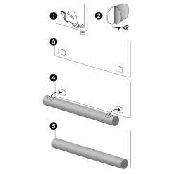 Coussin Bas, Bloc Porte|LUANCE Coussin bas de porte polycoton (L80 x 7,5 cm) Aimanté Noir