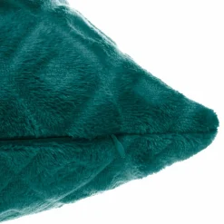 Coussin Et Housse|ATMOSPHERA Coussin carré (40 cm) 3D Losange Bleu canard