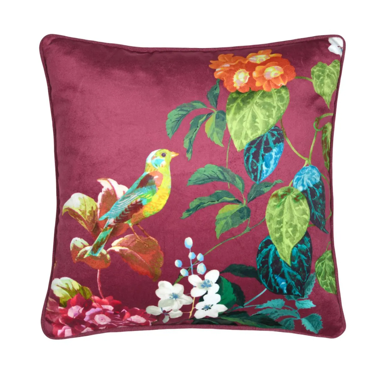 Coussin Et Housse|STOF Coussin carré (40 x 40 cm) Emmy Bordeaux