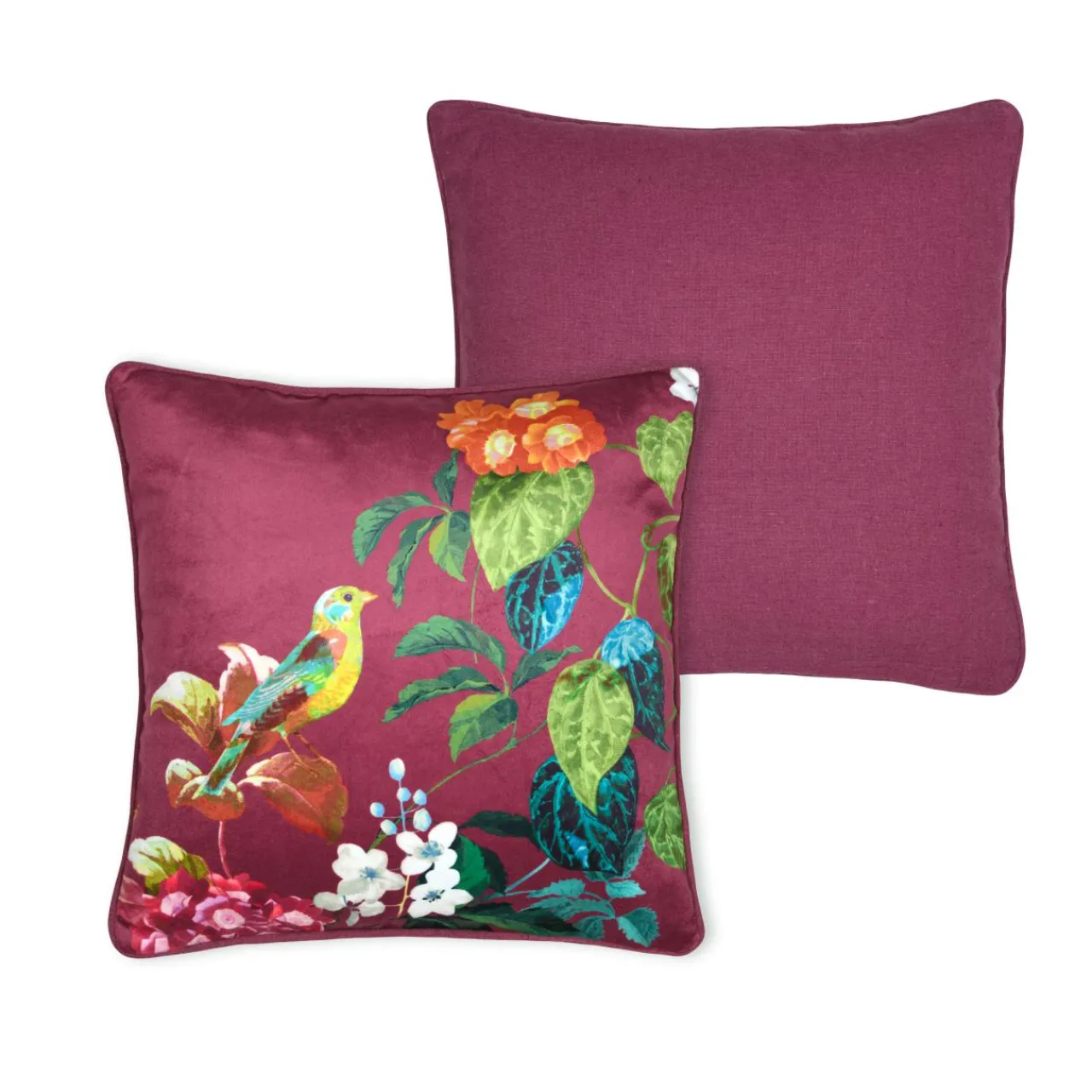 Coussin Et Housse|STOF Coussin carré (40 x 40 cm) Emmy Bordeaux