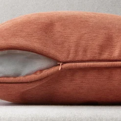 Coussin Et Housse|EMINZA Coussin carré (50 x 50 cm) Minuit Terracotta