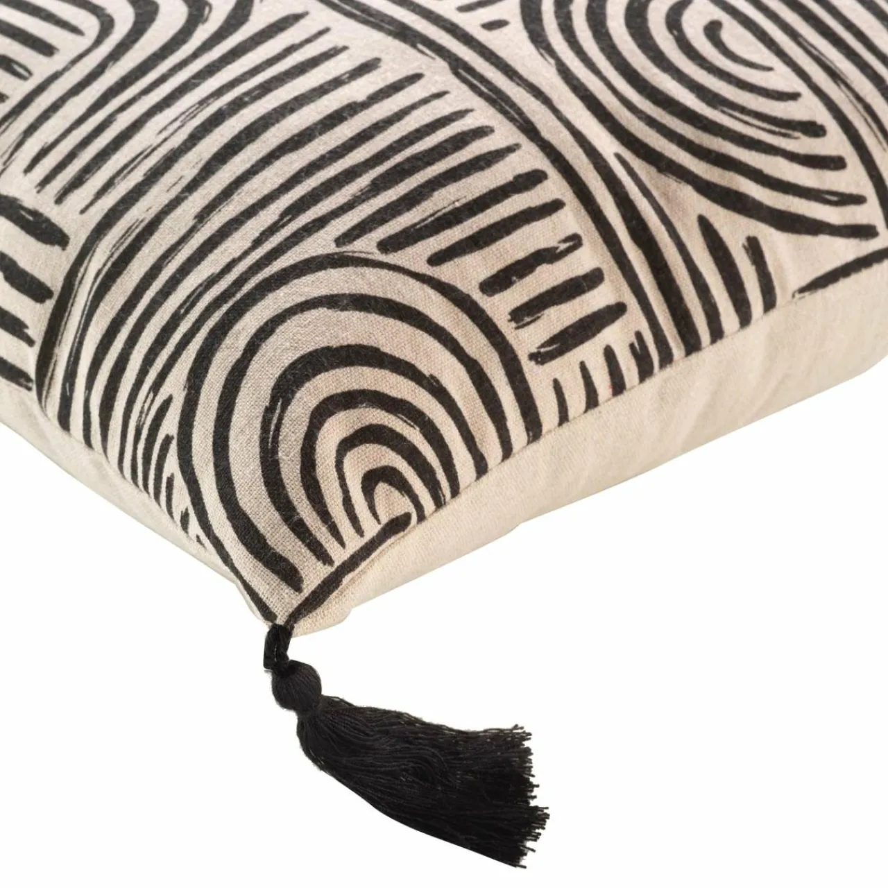 Coussin Et Housse|DOUCEUR D'INTERIEUR Coussin carré (45 x 45 cm) Pandore Noir