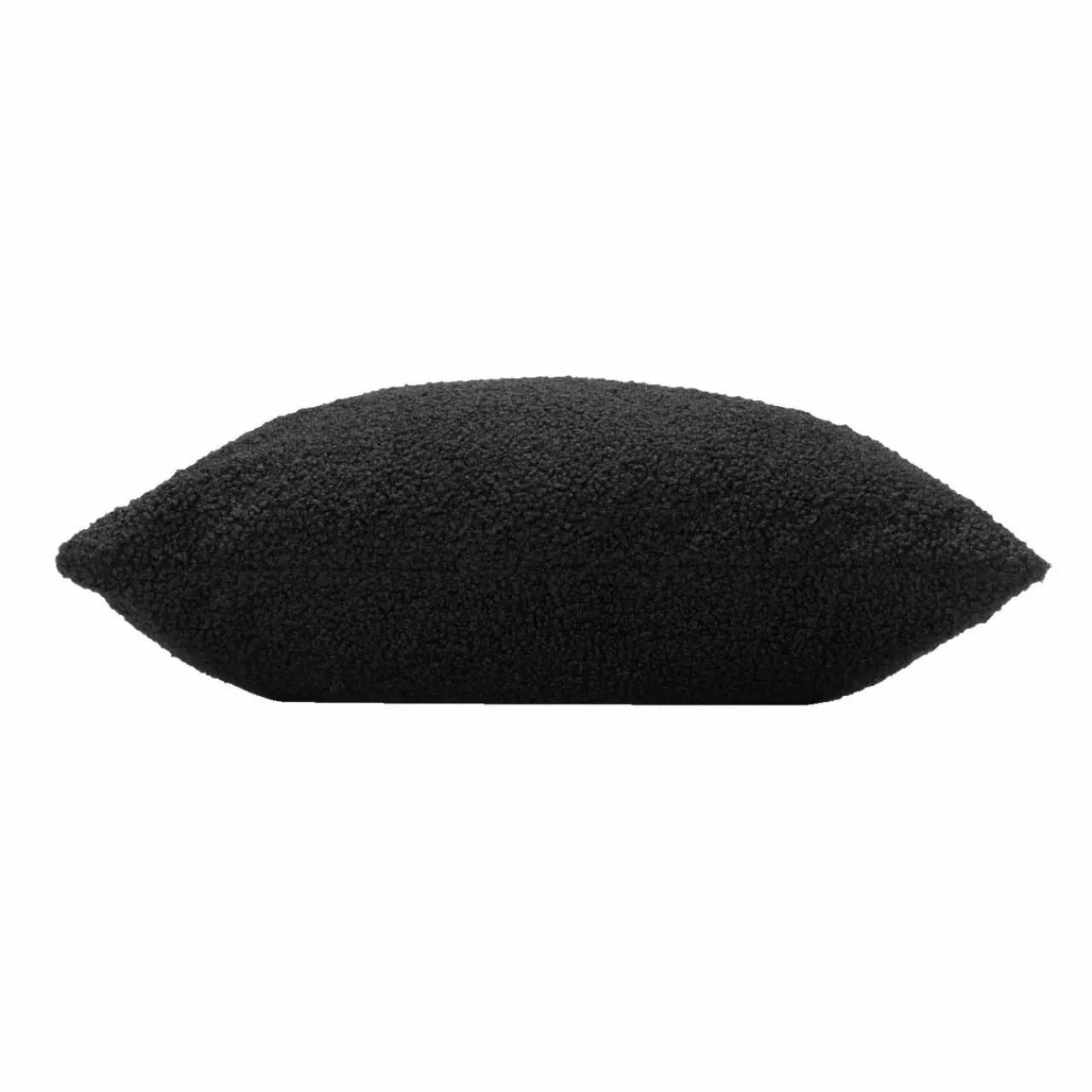 Coussin Et Housse|DOUCEUR D'INTERIEUR Coussin carré bouclette (45 x 45 cm) Wooly Noir