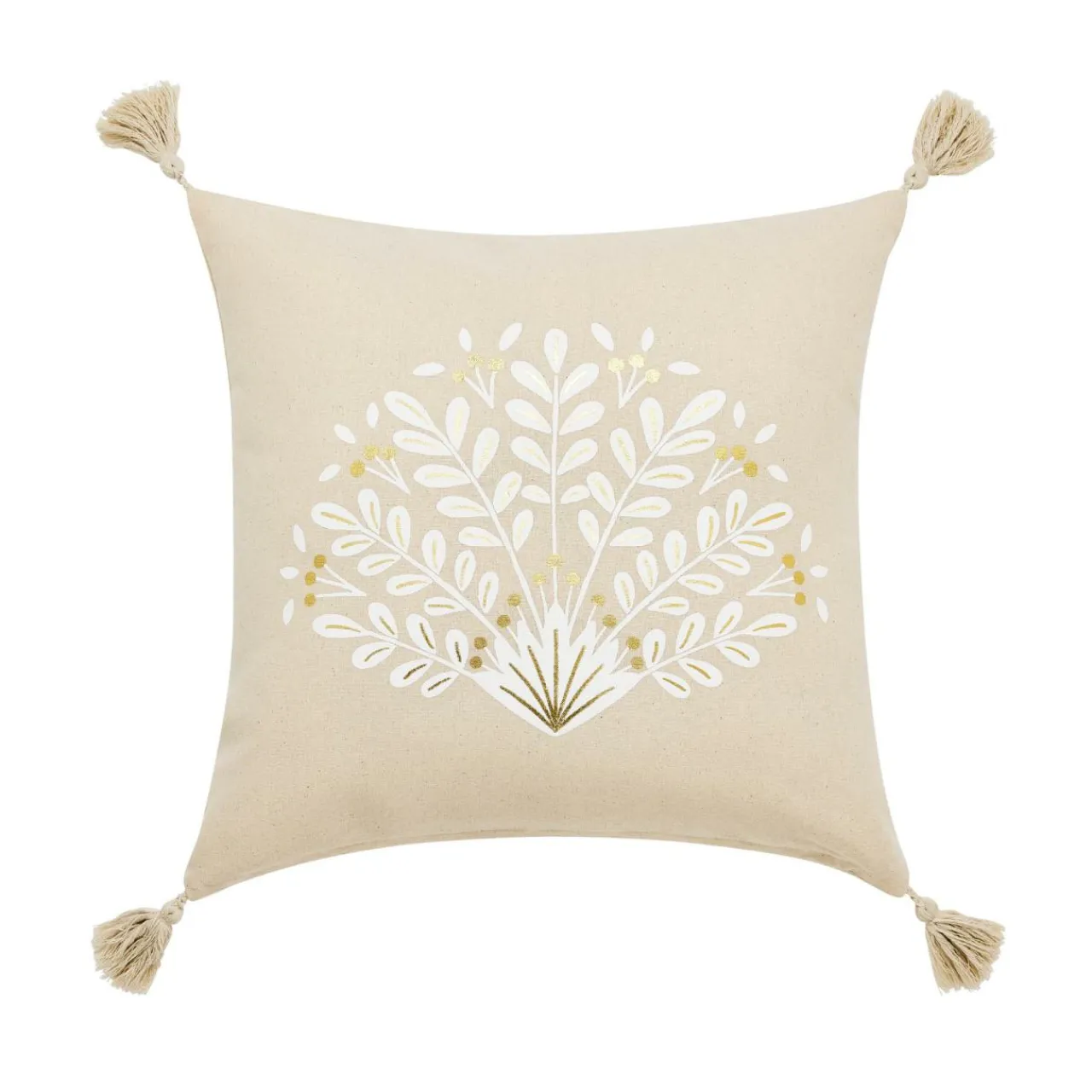 Coussin Et Housse|douceur d'intu017drieur Coussin carré coton (45 x 45 cm) Majestia Beige