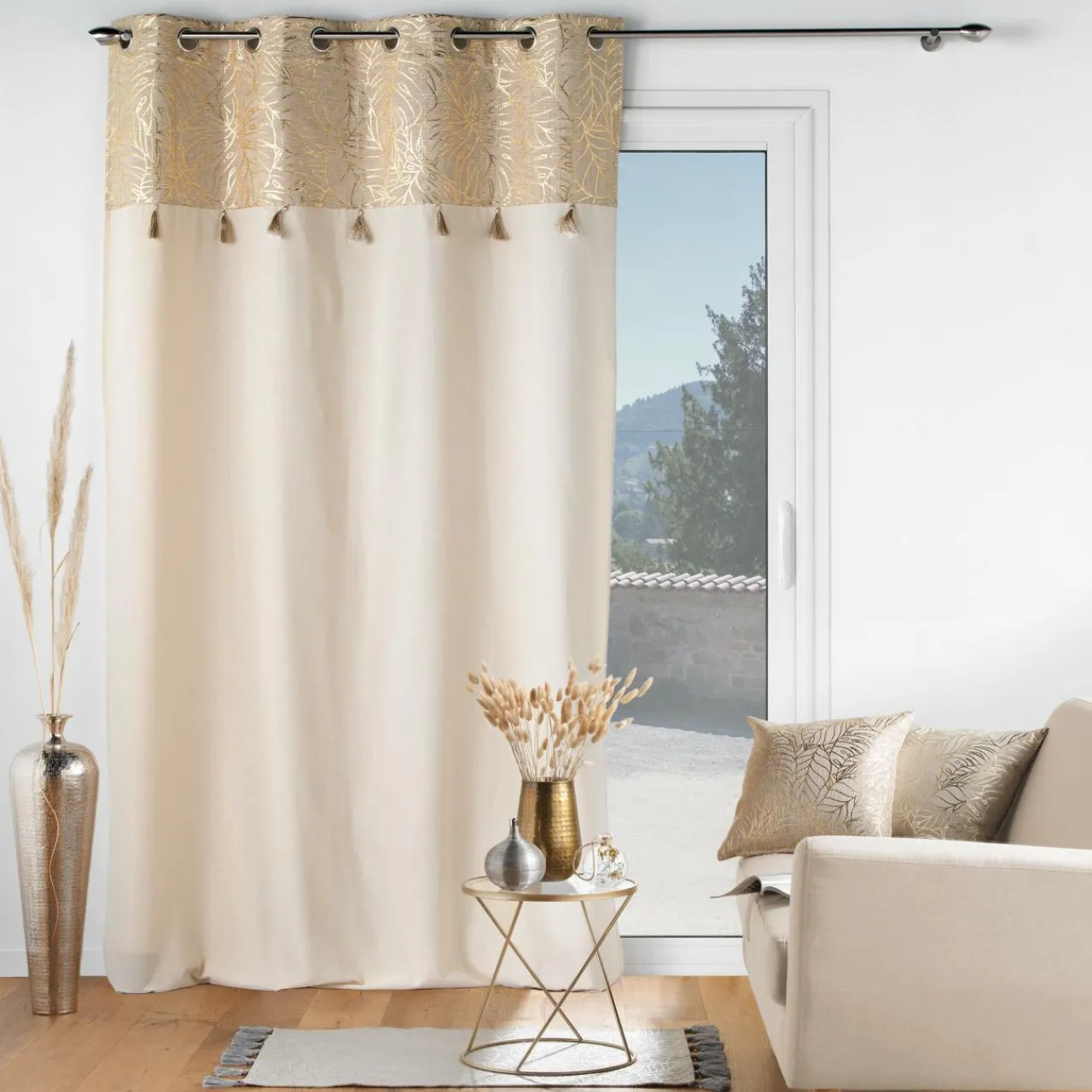 Coussin Et Housse|douceur d'intu017drieur Coussin carré coton (40 x 40 cm) Solea Or