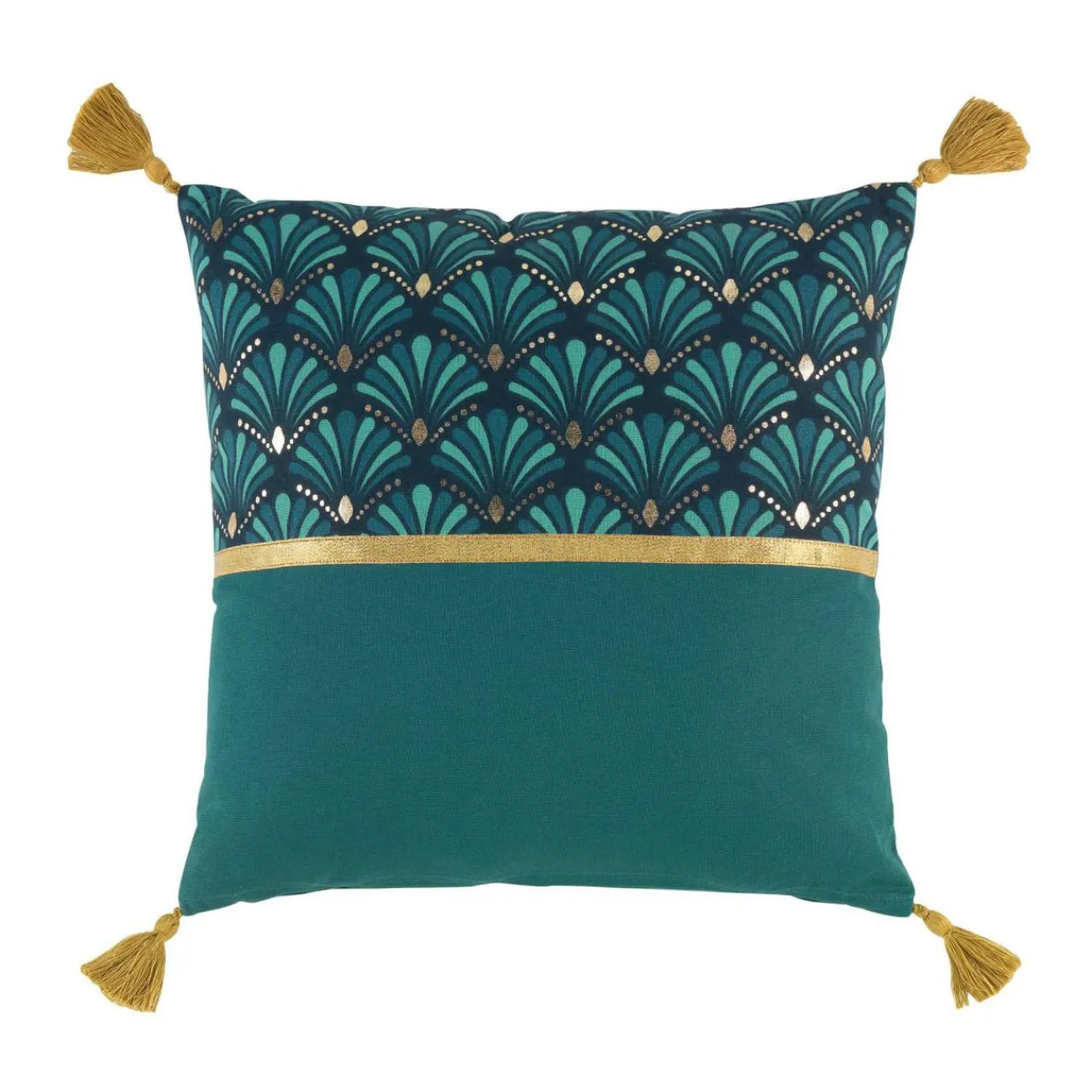 Coussin Et Housse|douceur d'intu017drieur Coussin carré coton (40 x 40 cm) Artchic Bleu