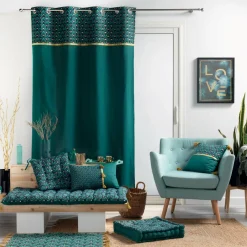 Coussin Et Housse|douceur d'intu017drieur Coussin carré coton (40 x 40 cm) Artchic Bleu