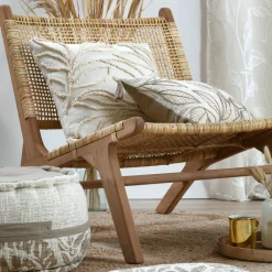 Coussin Et Housse|STOF Coussin carré coton (40 x 40 cm) Hemera Beige Naturel