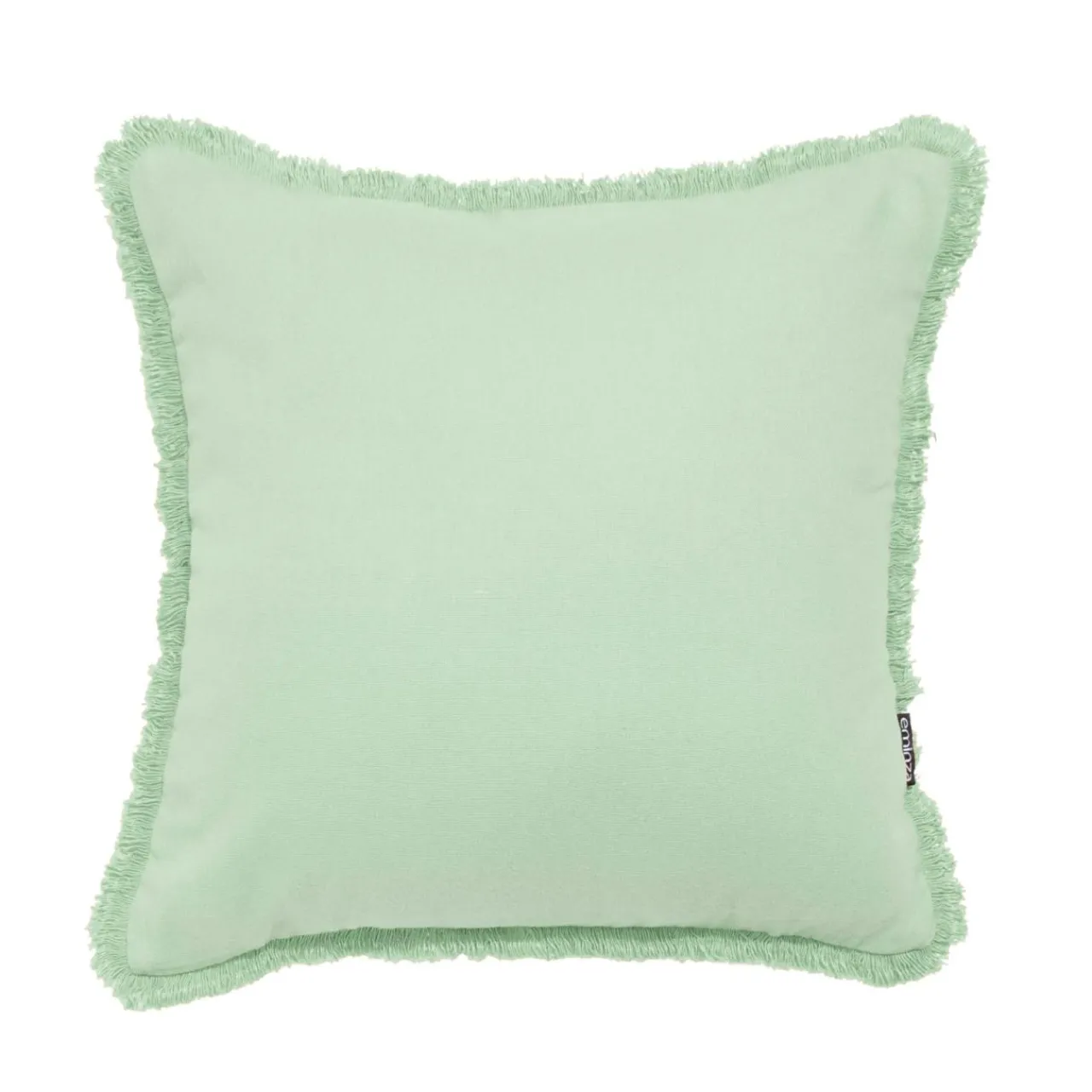 Coussin Et Housse|EMINZA Coussin carré coton (45 x 45 cm) Pixel franges Vert menthe