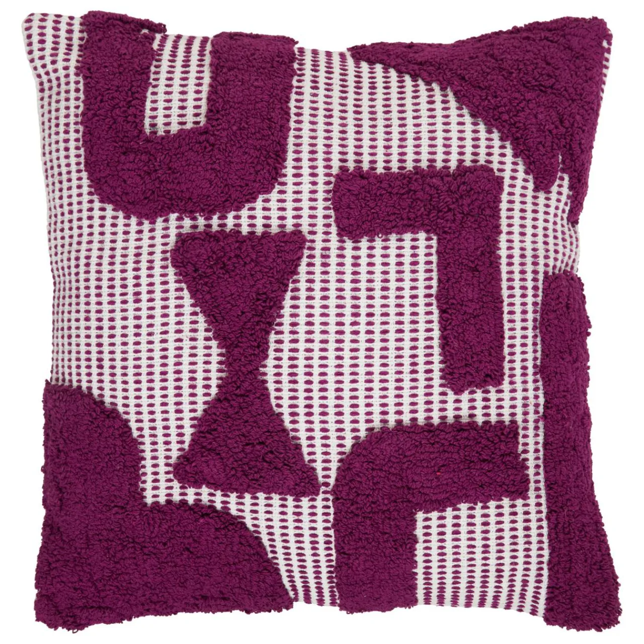 Coussin Et Housse|Atmosphera, cru017dateur d'intu017drieur Coussin carré coton (50 x 50 cm) Poppy Violet
