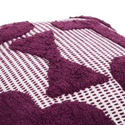 Coussin Et Housse|Atmosphera, cru017dateur d'intu017drieur Coussin carré coton (50 x 50 cm) Poppy Violet