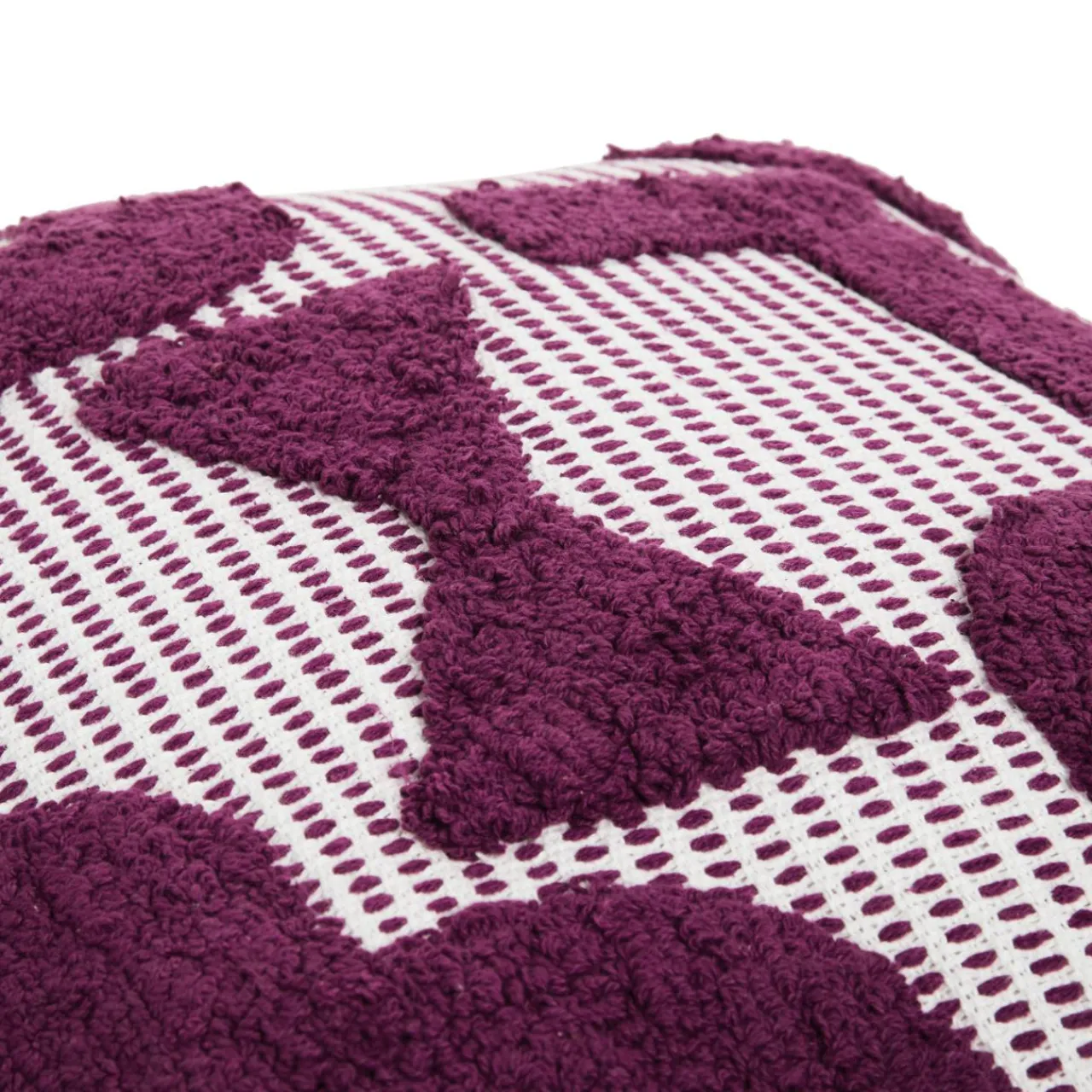 Coussin Et Housse|Atmosphera, cru017dateur d'intu017drieur Coussin carré coton (50 x 50 cm) Poppy Violet