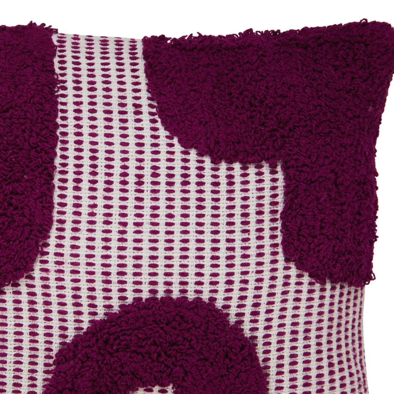 Coussin Et Housse|Atmosphera, cru017dateur d'intu017drieur Coussin carré coton (50 x 50 cm) Poppy Violet