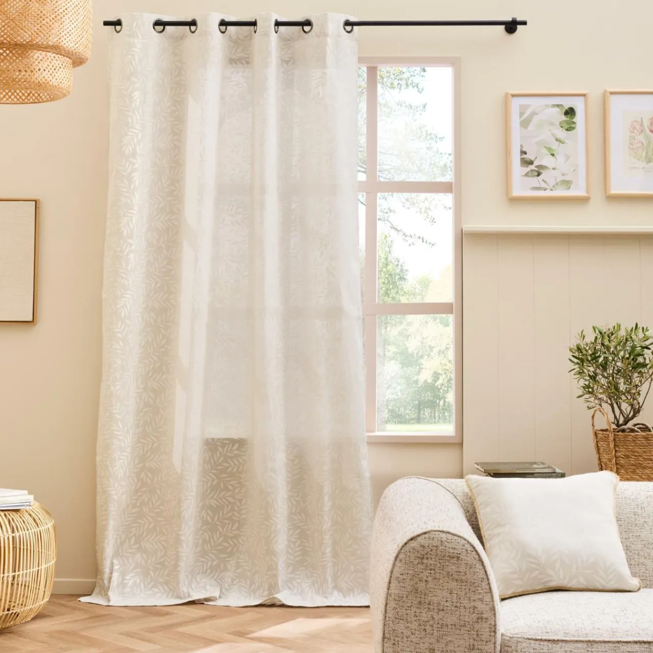 Coussin Et Housse|douceur d'intu017drieur Coussin carré coton (45 x 45 cm) Naya Beige