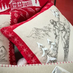 Coussin Et Housse|STOF Coussin carré coton (45 x 45 cm) Villard Gris