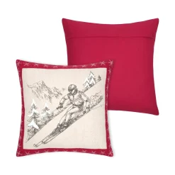 Coussin Et Housse|STOF Coussin carré coton (45 x 45 cm) Villard Gris