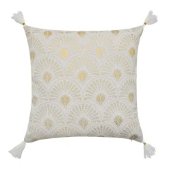 Coussin Et Housse|douceur d'intu017drieur Coussin carré coton (45 x 45 cm) Layoa Or
