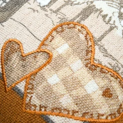 Coussin Et Housse|STOF Coussin carré coton (45 x 45 cm) Wildforest Ecru