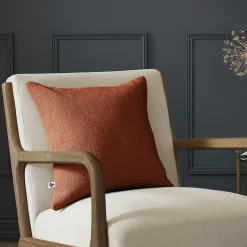 Coussin Et Housse|L'EFFET PAPILLON Coussin carré coton (45 x 45 cm) Sixtine Terracotta