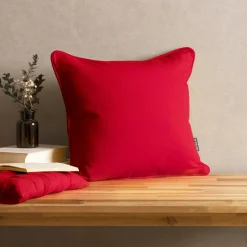 Coussin Et Housse|EMINZA Coussin carré coton (40 x 40 cm) Pixel Rouge