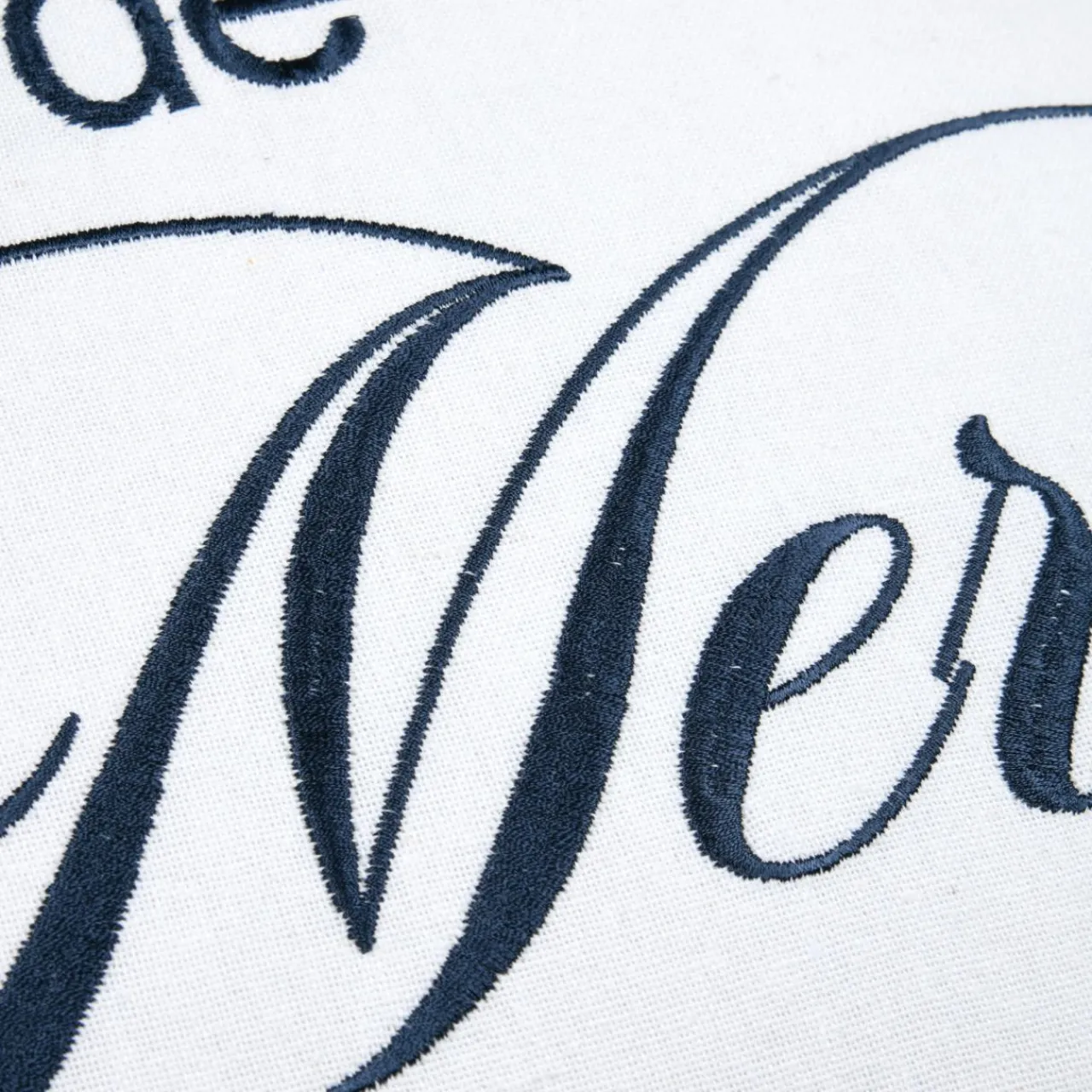 Coussin Et Housse|STOF Coussin carré coton (45 x 45 cm) Bordemer Blanc