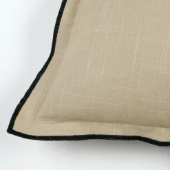 Coussin Et Housse|STOF Coussin carré coton (45 x 45 cm) Helios Ecru