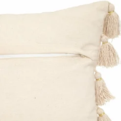 Coussin Et Housse|ATMOSPHERA Coussin carré coton (50 x 50 cm) Gypsy Ivoire Beige