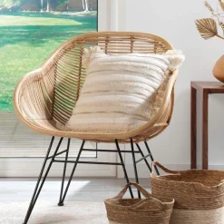 Coussin Et Housse|douceur d'intu017drieur Coussin carré coton (40 x 40 cm) Atlas Beige