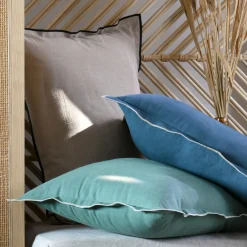 Coussin Et Housse|STOF Coussin carré coton (45 x 45 cm) Helios Vert