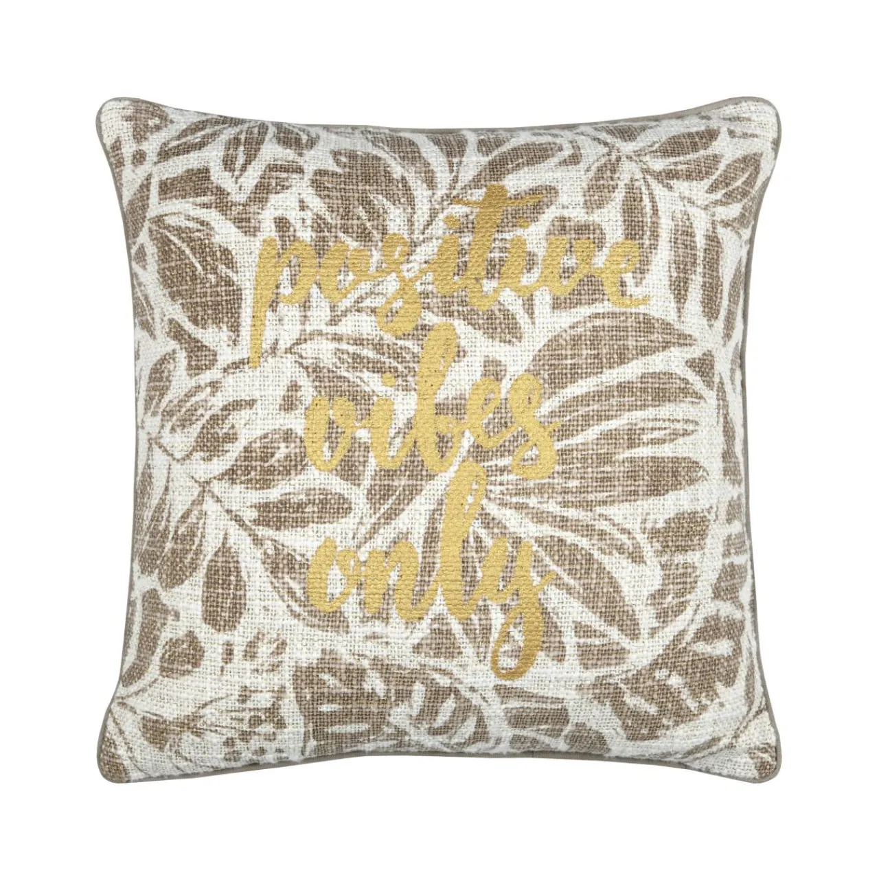 Coussin Et Housse|STOF Coussin carré coton (40 x 40 cm) Hemera Taupe