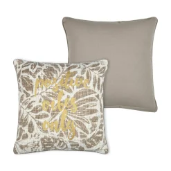 Coussin Et Housse|STOF Coussin carré coton (40 x 40 cm) Hemera Taupe