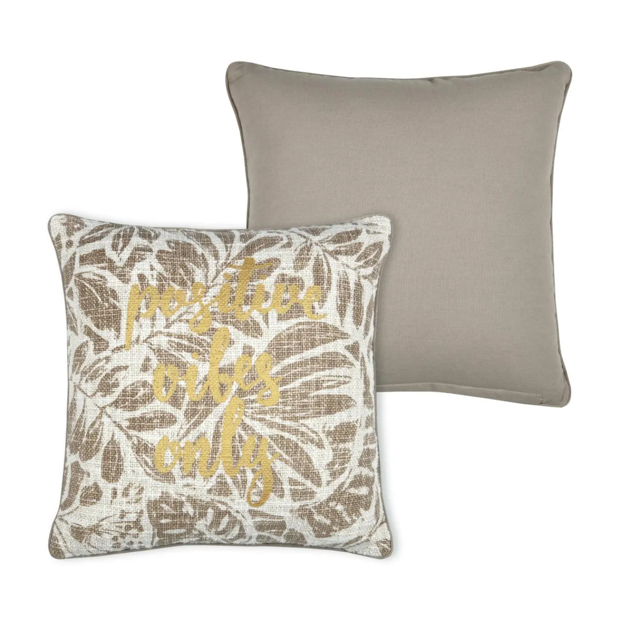 Coussin Et Housse|STOF Coussin carré coton (40 x 40 cm) Hemera Taupe
