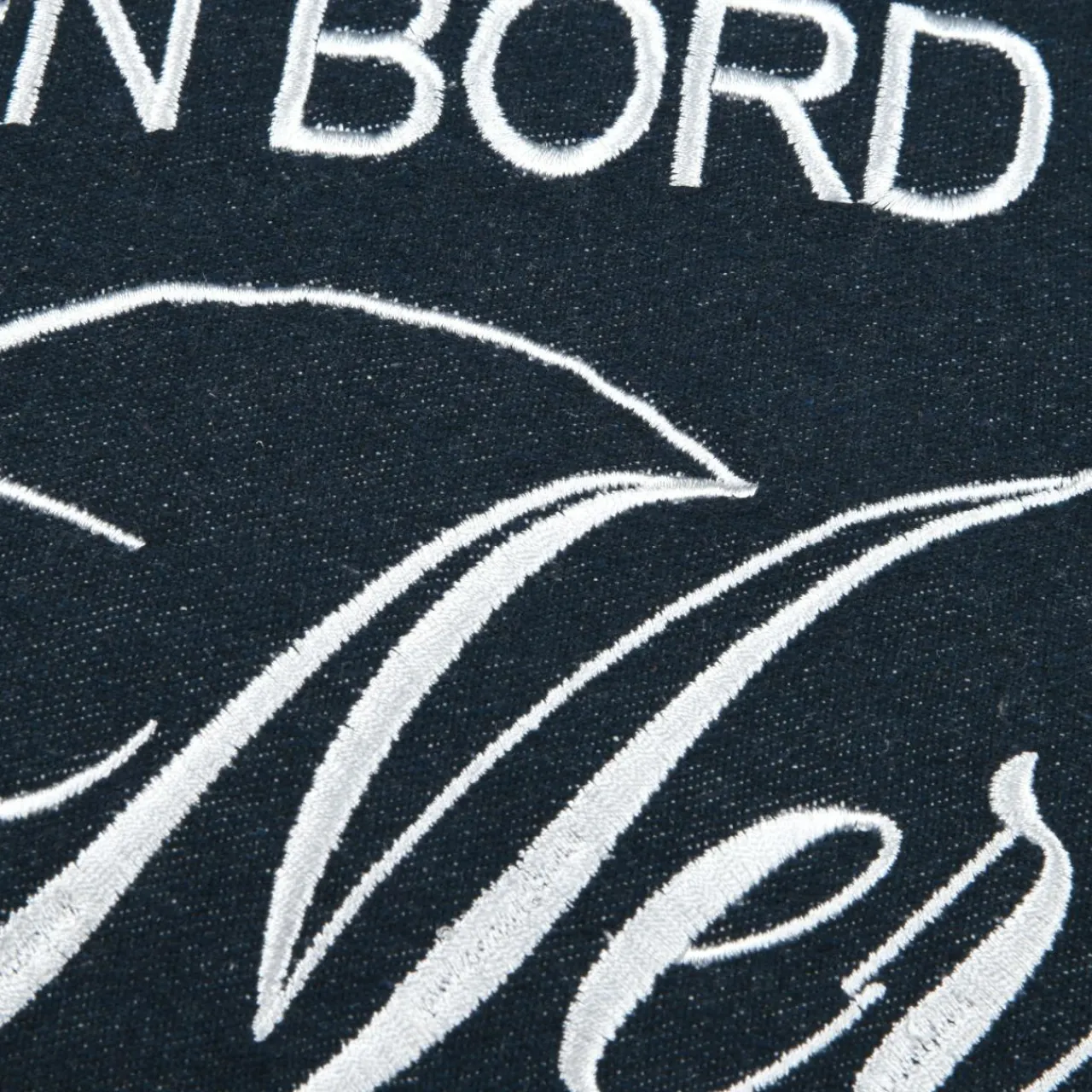 Coussin Et Housse|STOF Coussin carré coton (50 x 50 cm) Bordemer Bleu marine