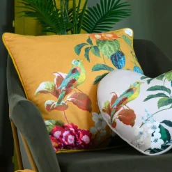 Coussin Et Housse|STOF Coussin carré coton (50 x 50 cm) Emmy Jaune moutarde