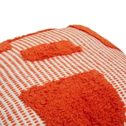Coussin Et Housse|Atmosphera, cru017dateur d'intu017drieur Coussin carré coton (50 x 50 cm) Poppy Orange