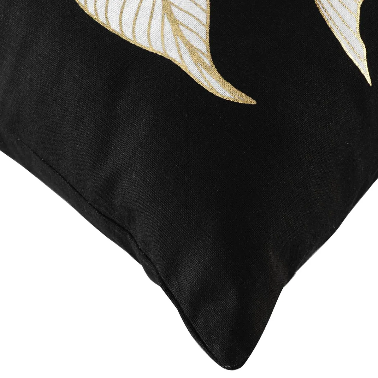 Coussin Et Housse|DOUCEUR D'INTERIEUR Coussin carré coton (45 x 45 cm) Jill Noir