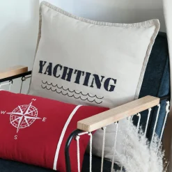 Coussin Et Housse|STOF Coussin carré coton (50 x 50 cm) Fregate Beige