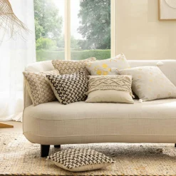 Coussin Et Housse|douceur d'intu017drieur Coussin carré coton (45 x 45 cm) Anassia Or