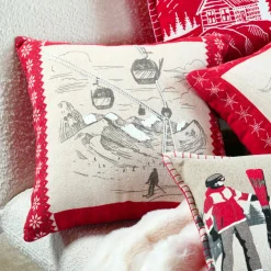 Coussin Et Housse|STOF Coussin carré en coton (45 x 45 cm) Villard Ecru