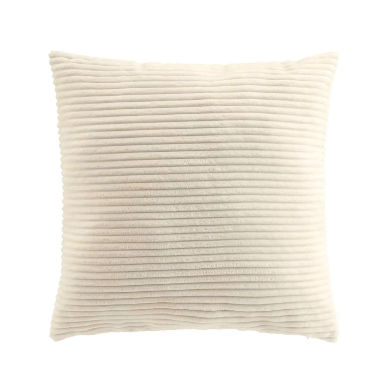 Coussin Et Housse|douceur d'intu017drieur Coussin carré en flanelle relief (45 x 45 cm) Nils Ecru