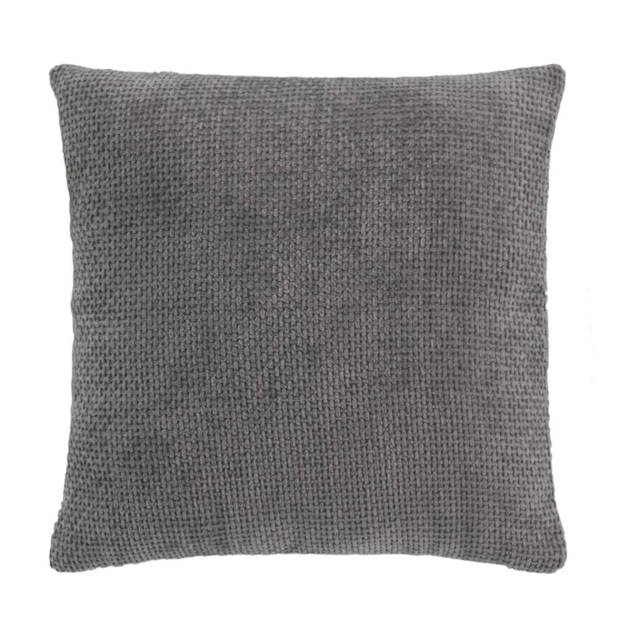Coussin Et Housse|douceur d'intu017drieur Coussin carré en velours chenille (45 x 45 cm) Leo Gris Anthracite