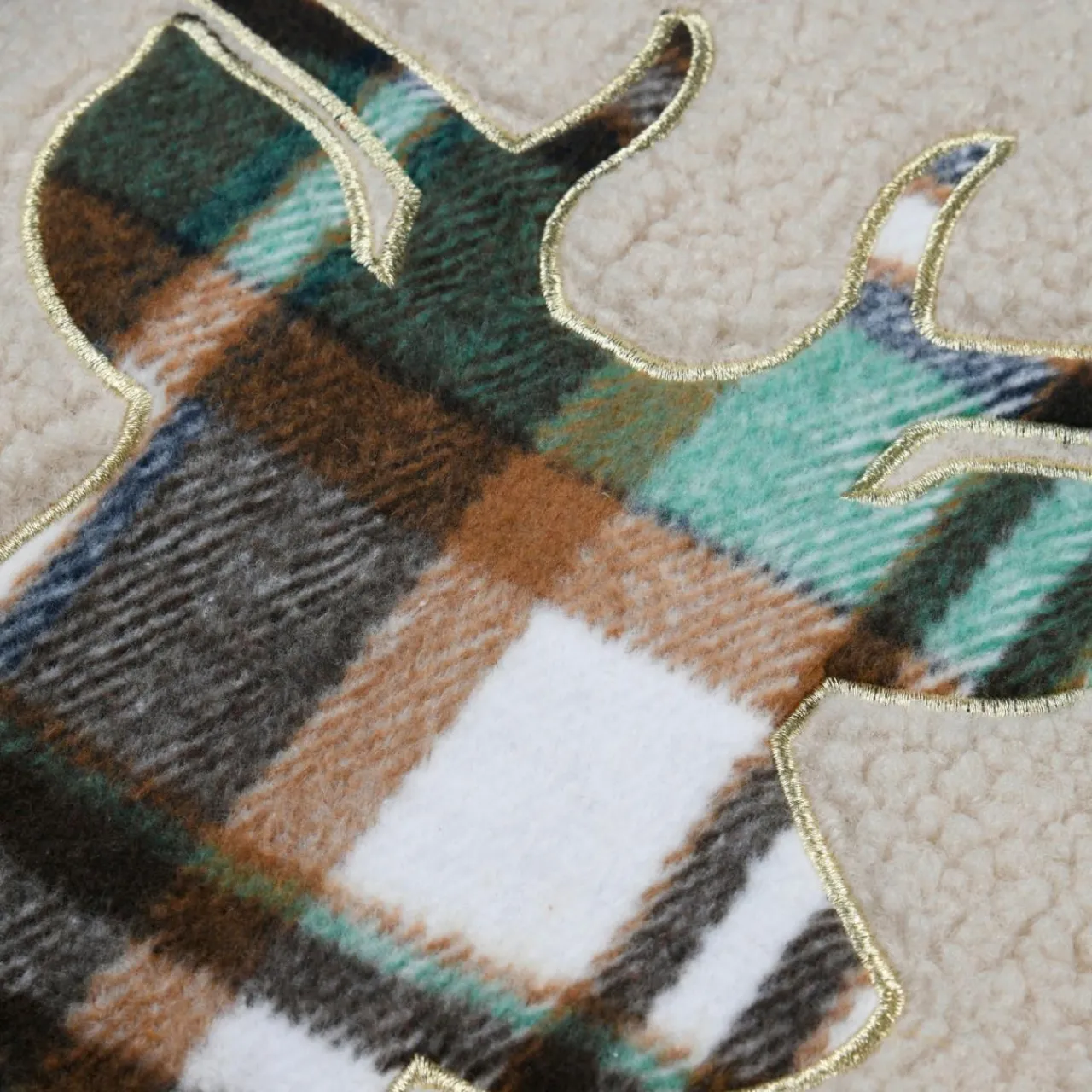 Coussin Et Housse|STOF Coussin carré fausse fourrure (45 x 45 cm) Wildforest Vert