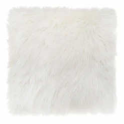 Coussin Et Housse|ATMOSPHERA Coussin carré fausse fourrure (40 x 40 cm) Oslo Ivoire