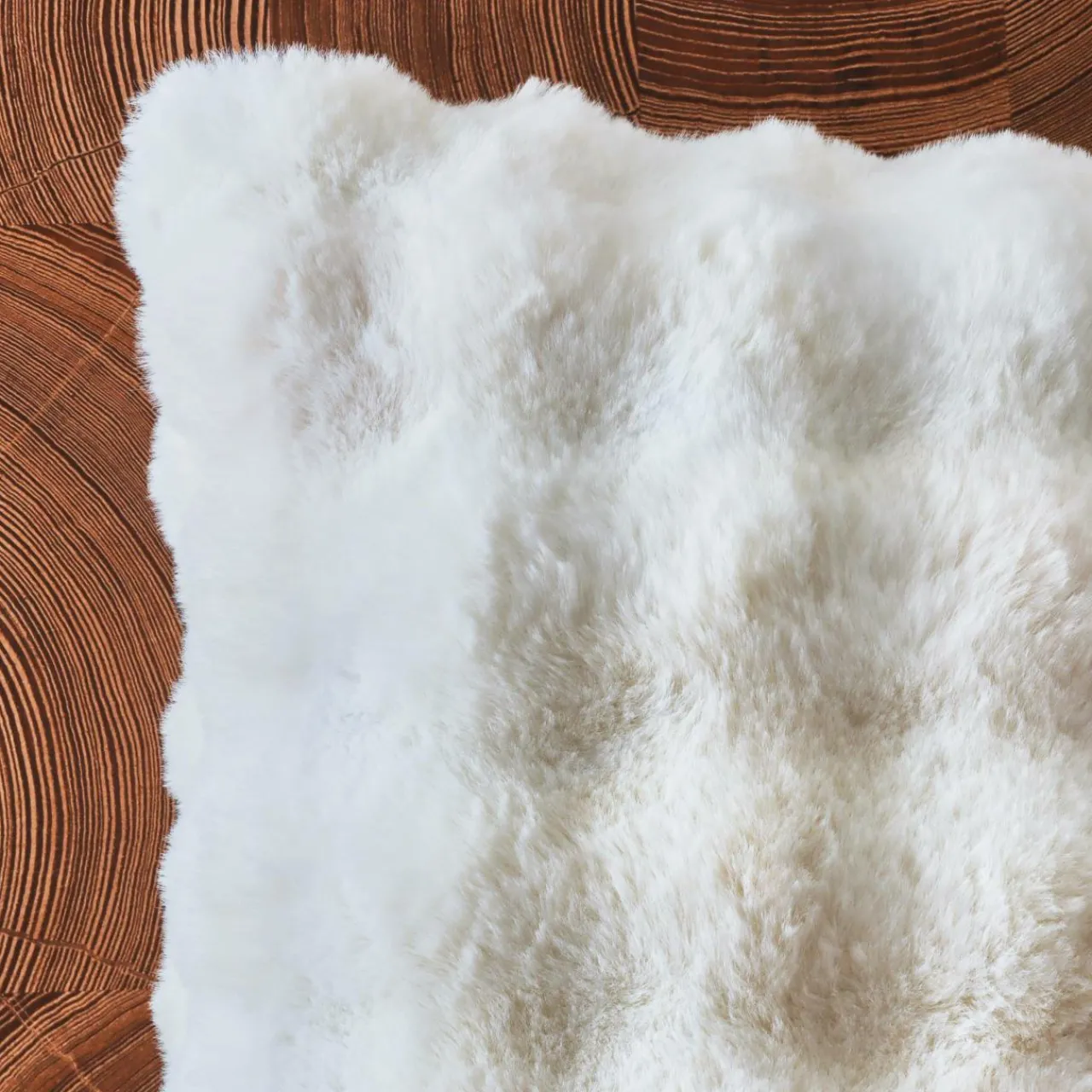 Coussin Et Housse|EMINZA Coussin carré fausse fourrure (50 x 50 cm) Toronto Ivoire