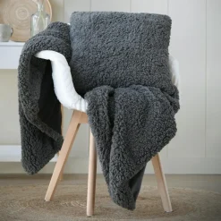 Coussin Et Housse|STOF Coussin carré fausse fourrure (50 x 50 cm) Dudley souris Gris