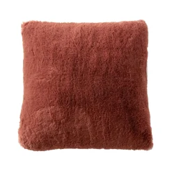 Coussin Et Housse|EMINZA Coussin carré fausse fourrure (45 x 45 cm) Finn Terracotta